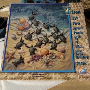 Susnout Green Turtle Hatchlings Jigsaw Puzzle - 550 Pieces 15.5"x18" NEW